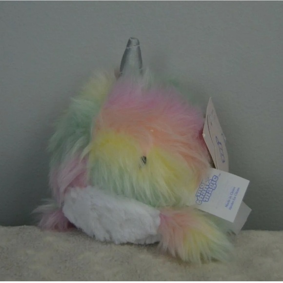 Rainbow Dreams Pink/ Multicolored Light-Up Plush Slap Bracelet Pink Narwhal main image 1
